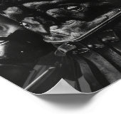 白黒鎧のスパルタン戦士ポスター ポスター (角)