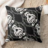 白黒鏡イメージミュージック2 クッション (ブランケット)