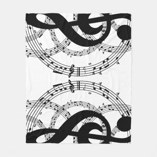 白黒鏡イメージミュージック2 フリースブランケット (正面)