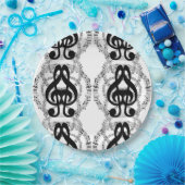 白黒鏡イメージミュージック2 ペーパープレート (パーティー)