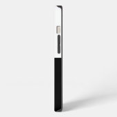 白黒長方形 iPhoneケース (左側面)