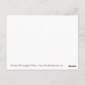 白黒開花 ポストカード (裏面)