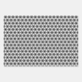 白黒間抜けモンスター ラッピングペーパーシート (正面2)