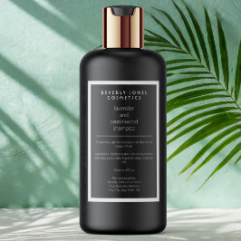 白黒防水化粧品ボトルラベル フードラベル