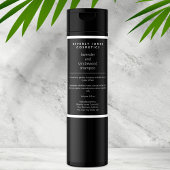 白黒防水化粧品ボトルラベル フードラベル