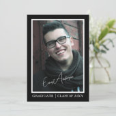 白黒院写真卒業発表 招待状 (スタンド正面)