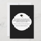 白黒院写真卒業発表 招待状 (裏面)