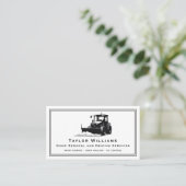 白黒除雪サービス 名刺 (スタンド正面)