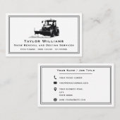 白黒除雪サービス 名刺 (正面/裏面)