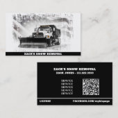 *~*白黒除雪トラックフラグAP74 名刺 (正面/裏面)