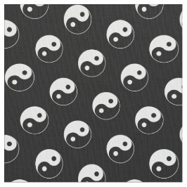 白黒陰陽パターン生地 ファブリック