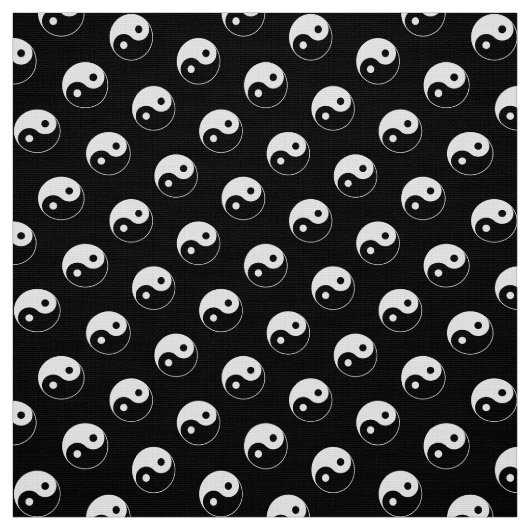 白黒陰陽パターン生地 ファブリック (見本)