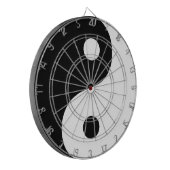 白黒陰陽道教シンボル ダーツボード (正面左)