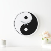 白黒陰陽 ラージ壁時計 (ホーム)
