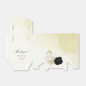 白黒離れ花結婚金ゴールド フェイバーボックス (折り畳みなし)