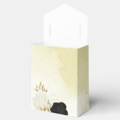 白黒離れ花結婚金ゴールド フェイバーボックス (オープン)