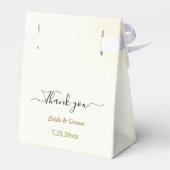 白黒離れ花結婚金ゴールド フェイバーボックス (裏面サイド)