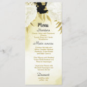 白黒離れ花結婚金ゴールド メニュー (正面)