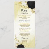 白黒離れ花結婚金ゴールド メニュー (正面)