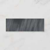 白黒雨パターン細いプロフィールカード スキニー名刺 (裏面)