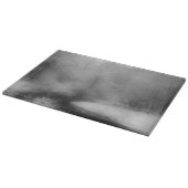 白黒雪の新冬の雪 カッティングボード (角)