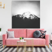 白黒雪山 キャンバスプリント (インサイチュ (リビング))
