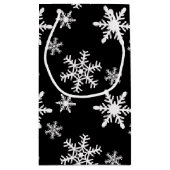 白黒雪片 スモールペーパーバッグ (裏面)