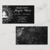 白黒霊気マスターヒーラーヨガインストラクター 名刺 (正面/裏面)