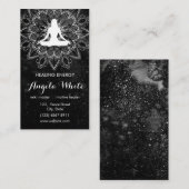 白黒霊気マスターヒーラーヨガインストラクター 名刺 (正面/裏面)