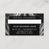 白黒霊気モダンエレガントプロフェッショナル 予約カード (裏面)