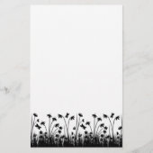 白黒静止した 便箋 (正面)