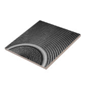 白黒音楽スピーカーおよび音波 タイル (側面)