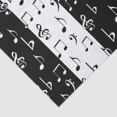 白黒音楽ノート – ティッシュペーパー 薄葉紙 (詳細)