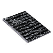 白黒音楽ノート ノートブック (右側)