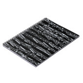 白黒音楽ノート ノートブック (左側)