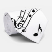 白黒音符 ネクタイ (ロール)