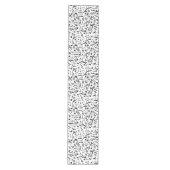 白黒音符 ミディアムテーブルランナー (正面)