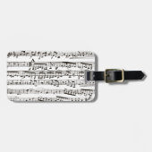 白黒音符 ラゲッジタグ (正面横)