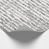 白黒音符 ラッピングペーパー (角)