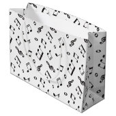 白黒音符 ラージペーパーバッグ (裏面アングル)