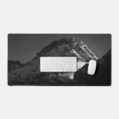 白黒風の雪の山 デスクマット (キーボード&マウス)