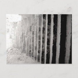 白黒風景写真階段 ポストカード