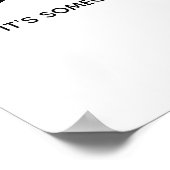 白黒食べケーキ人の誕生日だ ポスター (角)