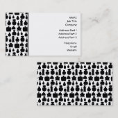 白黒香水瓶パターン 名刺 (正面/裏面)
