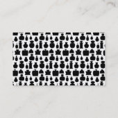 白黒香水瓶パターン 名刺 (裏面)