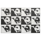 白黒馬の模様 ファブリック (ファットクウォーター)