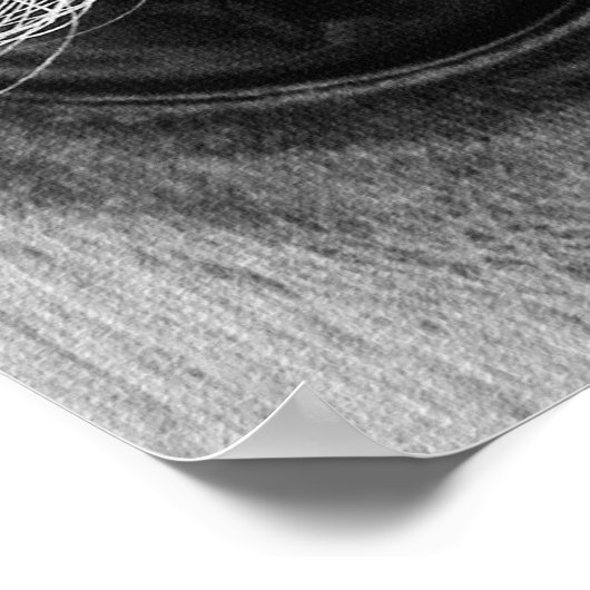 白黒馬の目 ポスター (角)