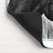 白黒馬スケッチ マウスパッド (コーナー)