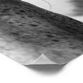 白黒馬モダン眼 ポスター (角)