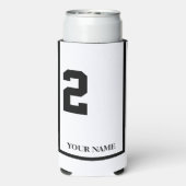 白黒馬付き2サドルクロスカスタム スリム缶クーラー (Seltzer裏面)